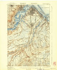1917 Map of Superior, 1939 Print
