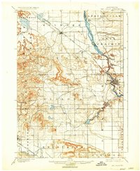 1901 Map of The Dells, 1935 Print