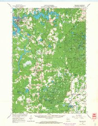 1966 Map of Tomahawk, 1968 Print