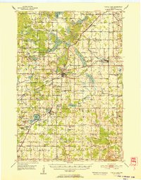 preview thumbnail of historical topo map of Turtle Lake, WI in 1952