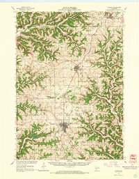 1965 Map of Viroqua, 1967 Print