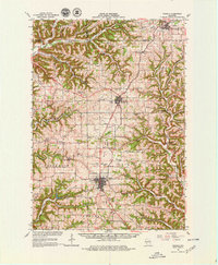 1965 Map of Viroqua, 1979 Print