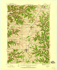 1923 Map of Viroqua, 1960 Print