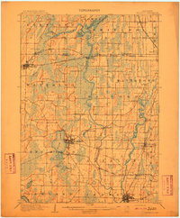 1910 Map of Waterloo, WI