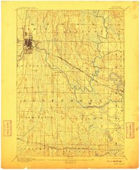 1894 Map of Watertown, WI, 1910 Print