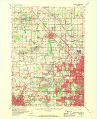 Download a high-resolution, GPS-compatible USGS topo map for Waukesha, WI (1969 edition)