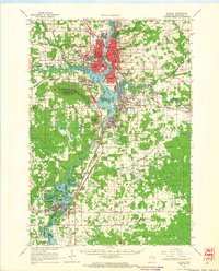 1963 Map of Wausau, 1965 Print