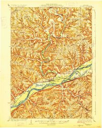 Download a high-resolution, GPS-compatible USGS topo map for Wauzeka, WI (1926 edition)