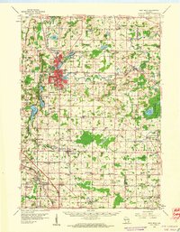 1959 Map of West Bend, WI, 1960 Print