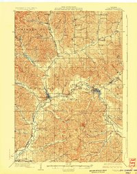 1929 Map of Whitehall, WI
