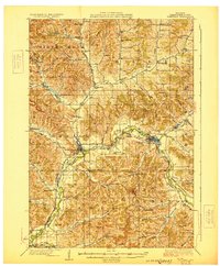 preview thumbnail of historical topo map of Whitehall, WI in 1929