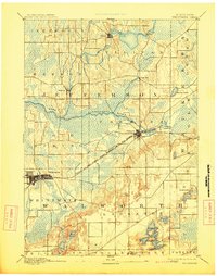 1893 Map of Whitewater, WI, 1913 Print