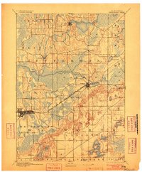 1893 Map of Whitewater, WI, 1903 Print