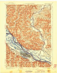 1937 Map of Winona, 1944 Print