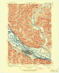 1934 Map of Winona, 1955 Print