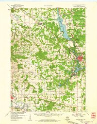 1957 Map of Wisconsin Dells, 1959 Print