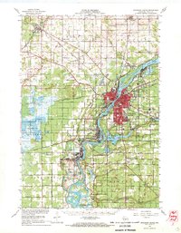 Download a high-resolution, GPS-compatible USGS topo map for Wisconsin Rapids, WI (1969 edition)