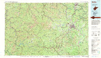 Download a high-resolution, GPS-compatible USGS topo map for Beckley, WV (1984 edition)