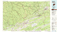 Download a high-resolution, GPS-compatible USGS topo map for Bluefield, WV (1988 edition)