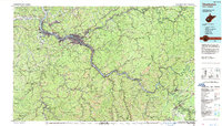Download a high-resolution, GPS-compatible USGS topo map for Charleston, WV (1987 edition)