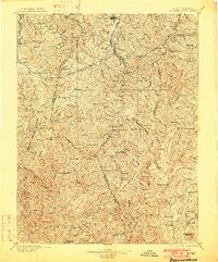 1896 Map of Buckhannon, 1902 Print