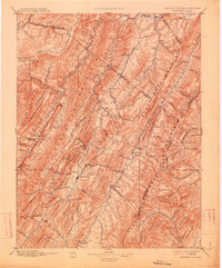 preview thumbnail of historical topo map of Franklin, WV in 1896