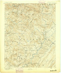 1891 Map of Huntersville