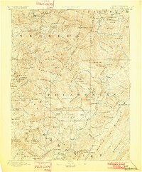 1894 Map of Huntersville, 1902 Print