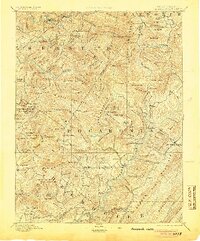 1894 Map of Huntersville, 1905 Print