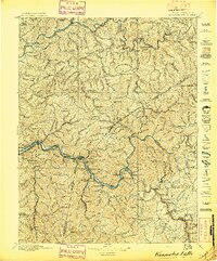 1897 Map of Kanawha Falls