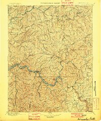 1901 Map of Kanawha Falls