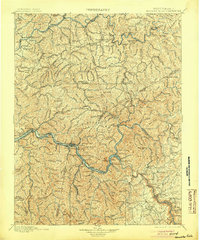 1901 Map of Kanawha Falls, 1904 Print