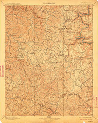 1902 Map of Raleigh, 1910 Print