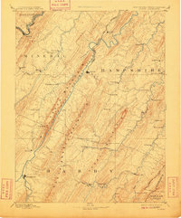 1891 Map of Romney, 1909 Print