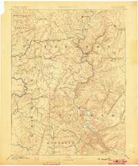 1891 Map of St. George, 1903 Print