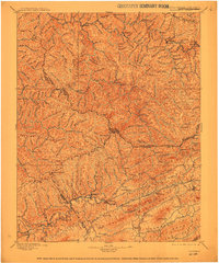 1897 Map of Tazewell, 1912 Print