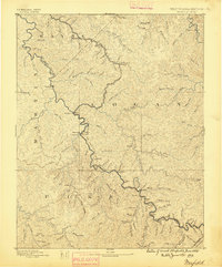 1891 Map of Warfield, 1895 Print