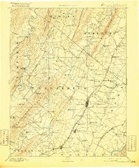 preview thumbnail of historical topo map of Hampshire County, WV in 1894