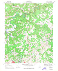 Download a high-resolution, GPS-compatible USGS topo map for Athens, WV (1971 edition)
