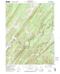 preview thumbnail of historical topo map of Hardy County, WV in 1999