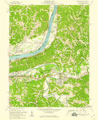 1957 Map of Barboursville, WV, 1959 Print