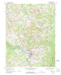 Download a high-resolution, GPS-compatible USGS topo map for Belington, WV (1989 edition)