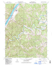 preview thumbnail of historical topo map of Pleasants County, WV in 1994