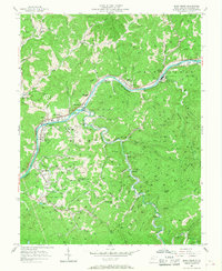 Download a high-resolution, GPS-compatible USGS topo map for Blue Creek, WV (1968 edition)