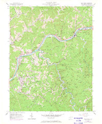 Download a high-resolution, GPS-compatible USGS topo map for Blue Creek, WV (1973 edition)