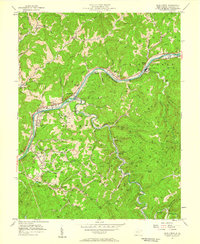 Download a high-resolution, GPS-compatible USGS topo map for Blue Creek, WV (1959 edition)