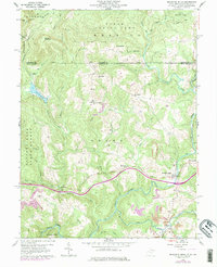 Download a high-resolution, GPS-compatible USGS topo map for Bruceton Mills, WV (1978 edition)