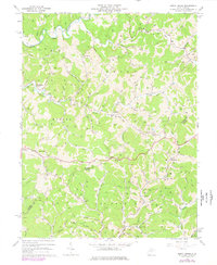 preview thumbnail of historical topo map of Ritchie County, WV in 1964