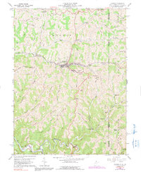 preview thumbnail of historical topo map of Cameron, WV in 1960