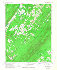 preview thumbnail of historical topo map of Hampshire County, WV in 1965